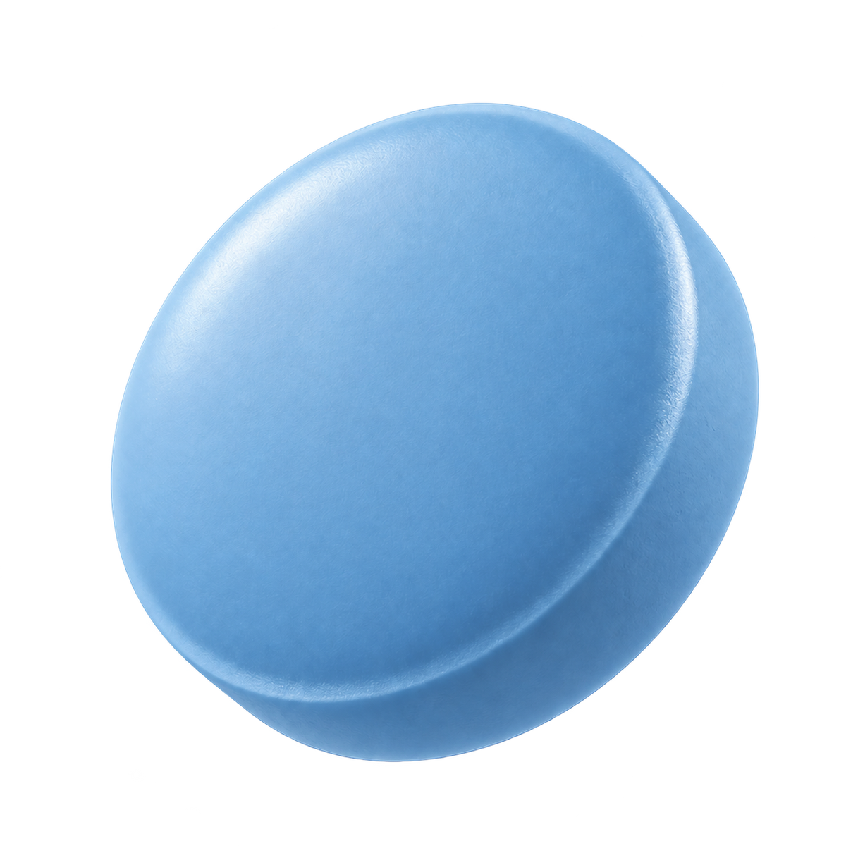Illustrative floating blue tablets with an unmarked surface.