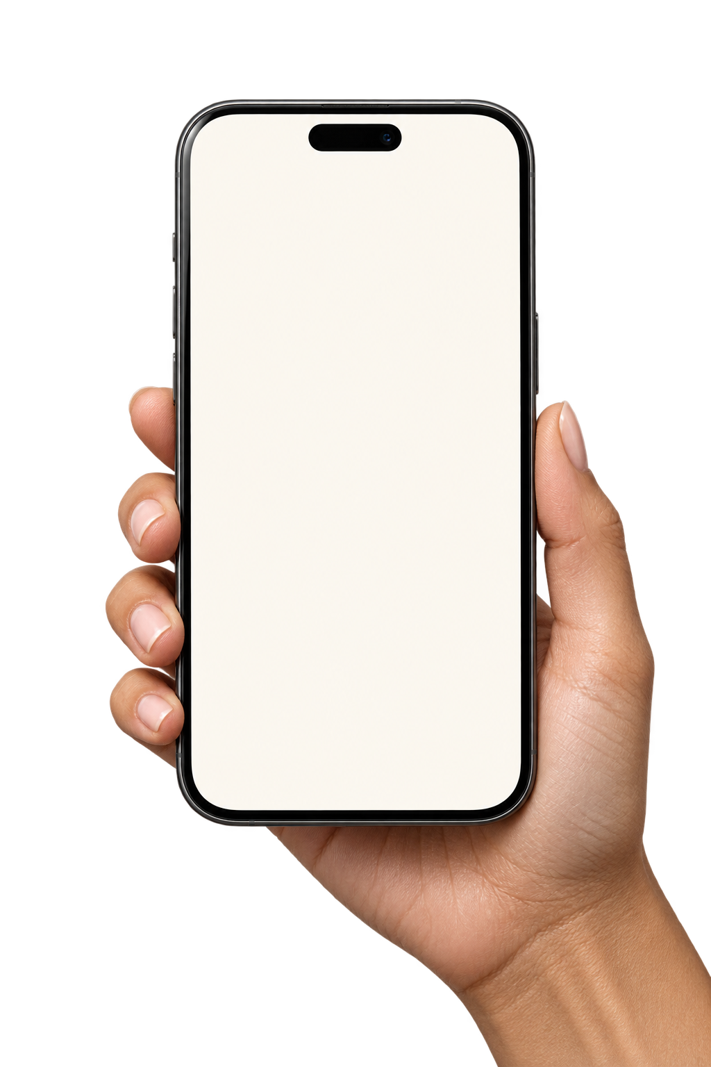 Large phone displaying the four care steps and a carousel of compounded semaglutide, compounded tirzepatide, and a decorative white W tablet.